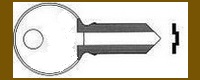 F203 Key Double Sided Key ILLINOIS LOCK